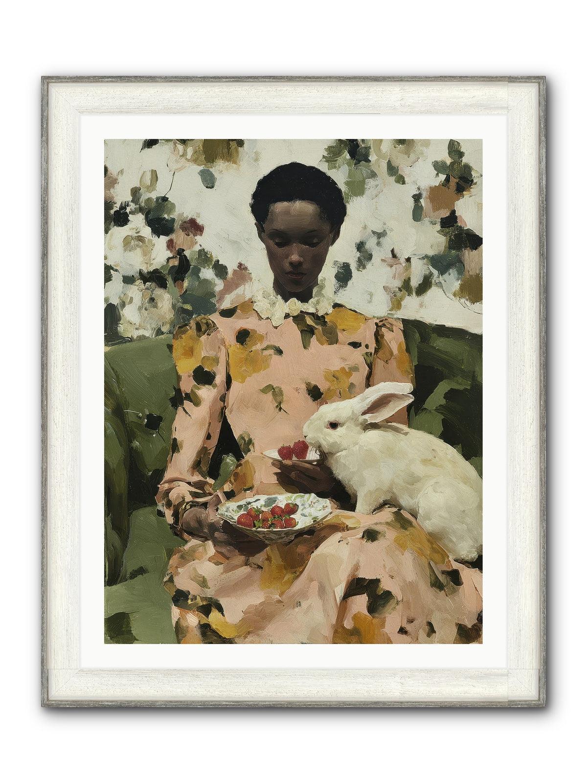 When Spring Wore Velvet Framed Print - Driftwood White 30x40