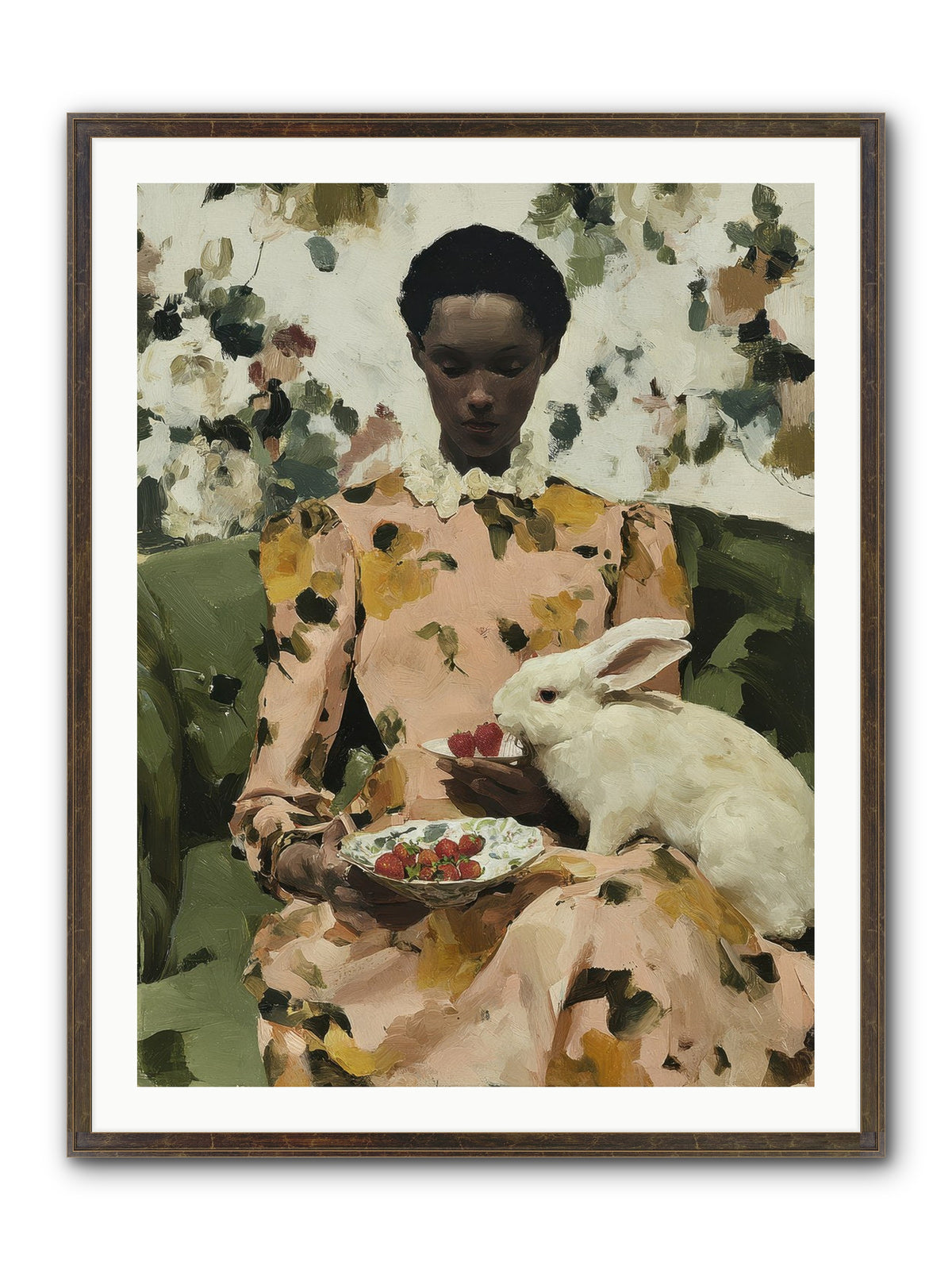 When Spring Wore Velvet Framed Print - Slimwoods Black/Gold 30x40