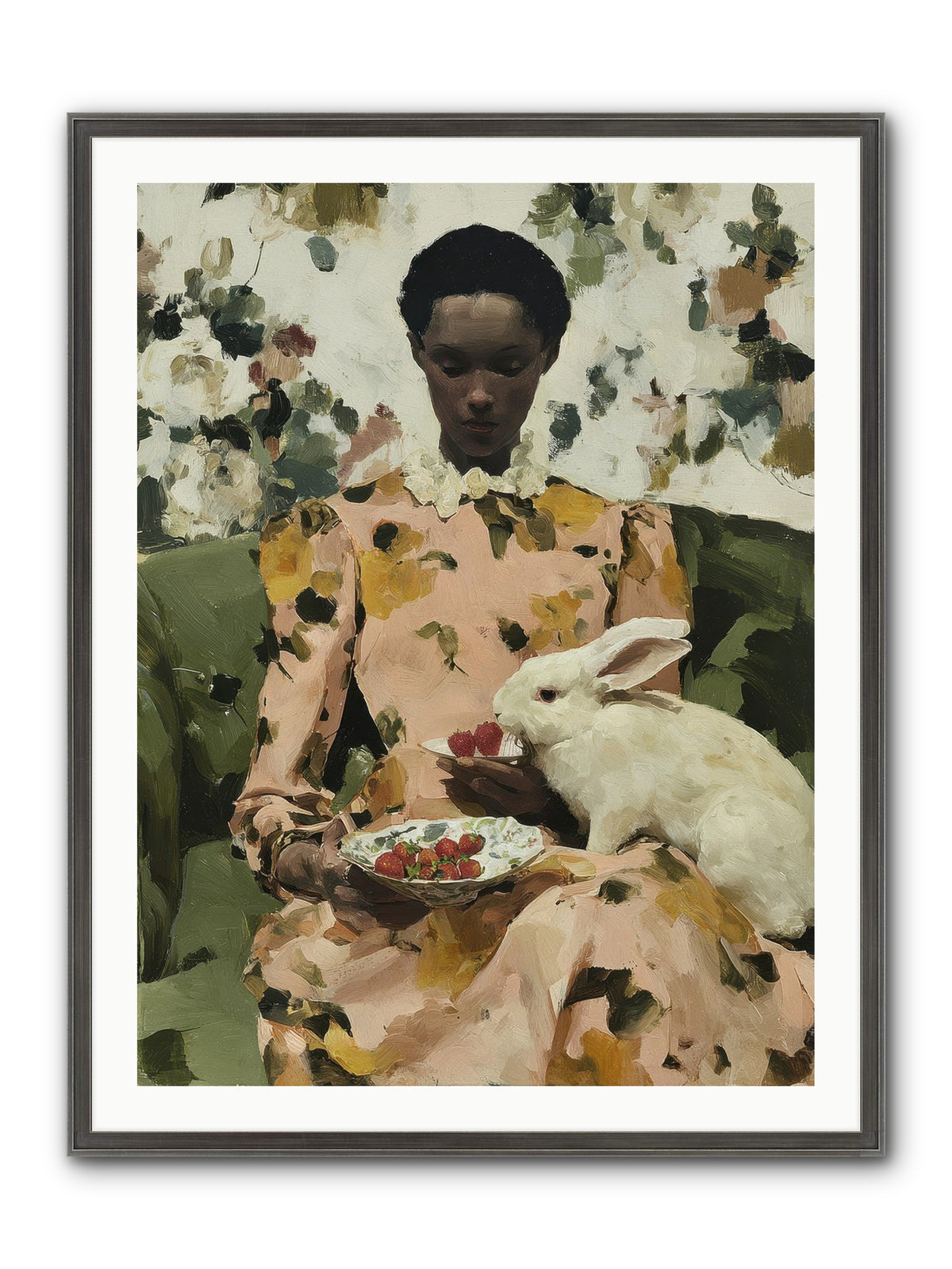 When Spring Wore Velvet Framed Print - Slimwoods Black/Silver 30x40