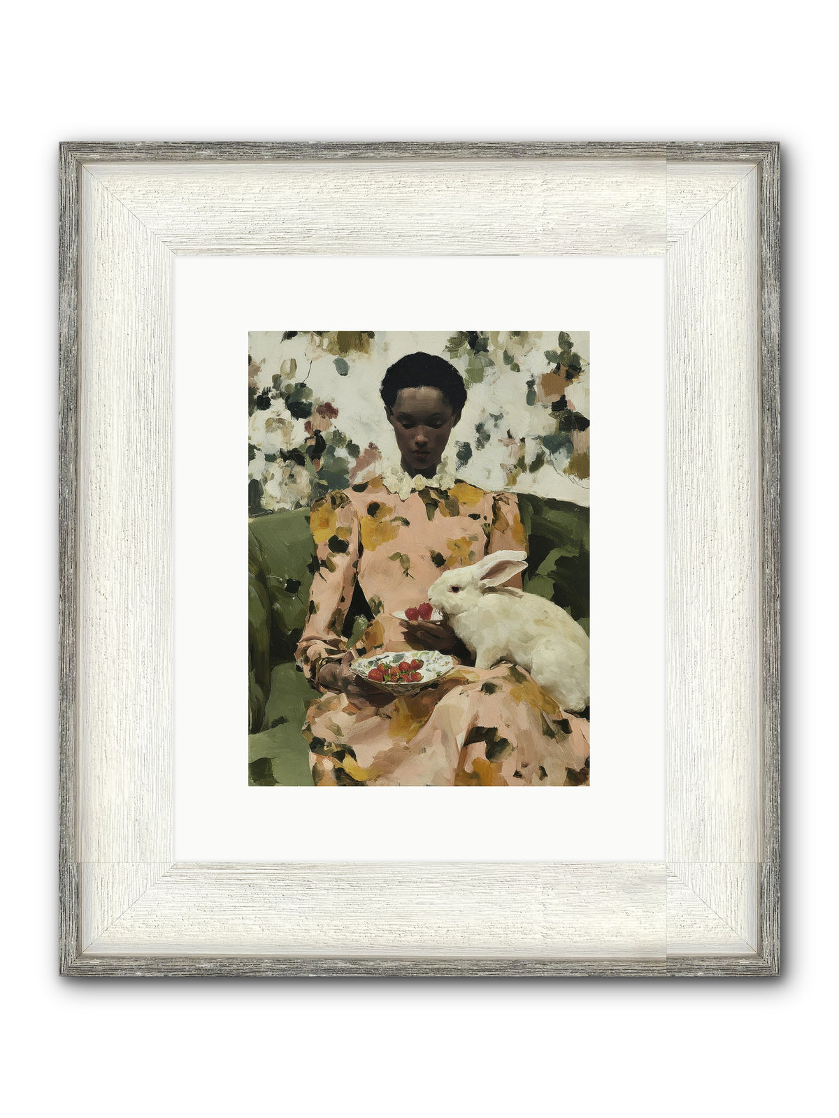 When Spring Wore Velvet Framed Print - Driftwood White 9x12