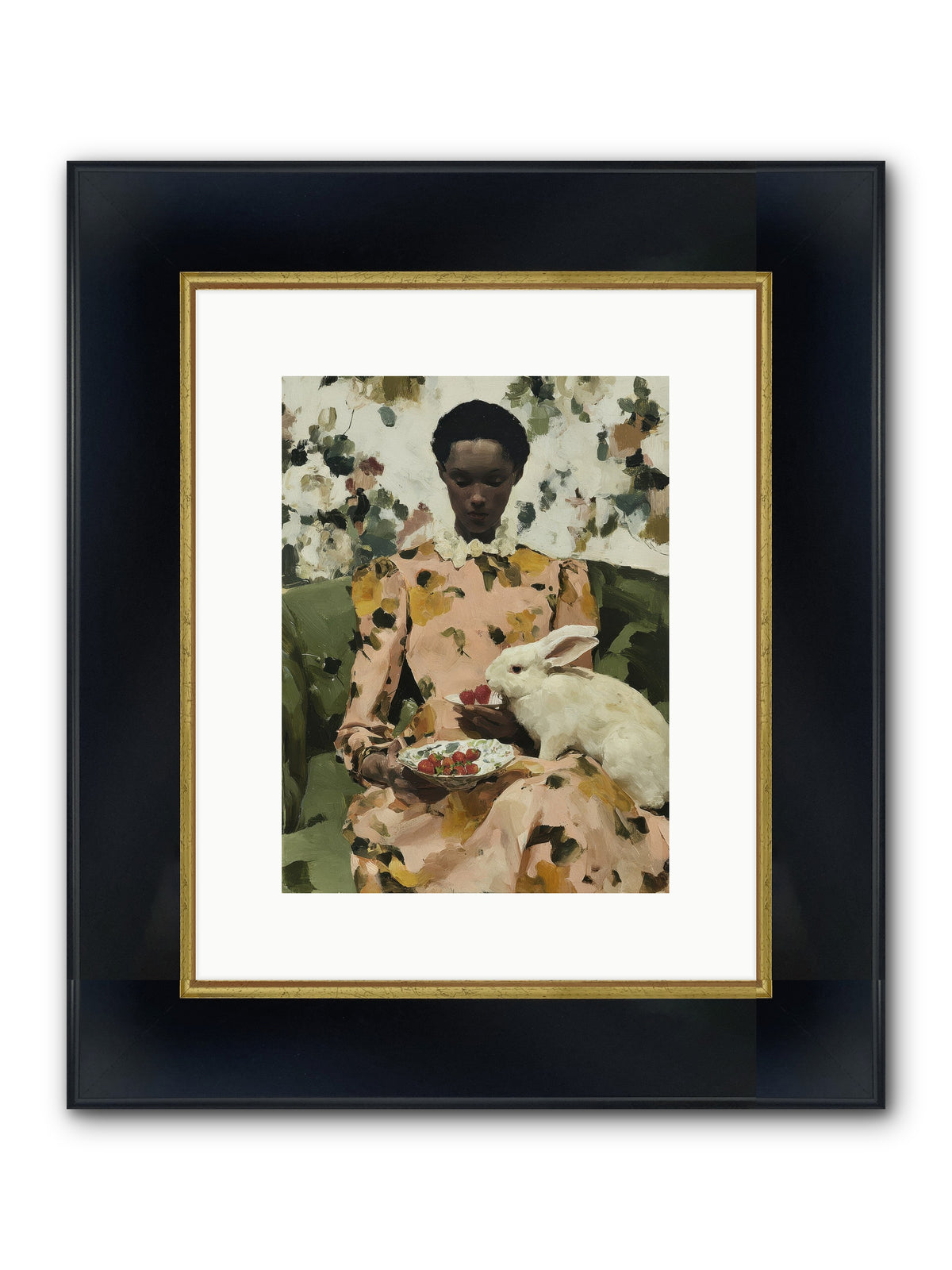 When Spring Wore Velvet Framed Print - Wide Black w/Gold 9x12