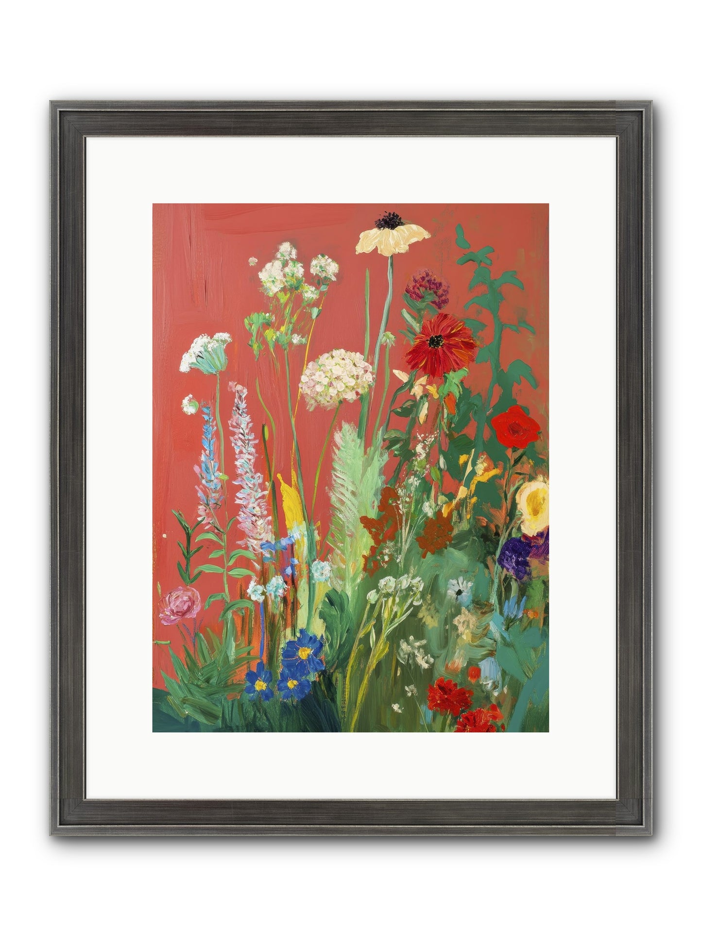 When Stems Held Stories No.2 Framed Print - Slimwoods Black/Silver 12x16