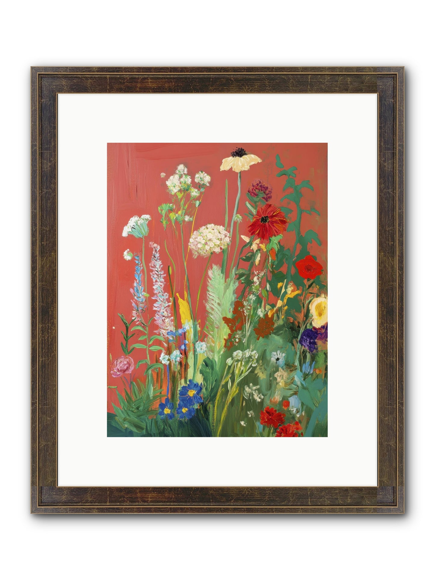 When Stems Held Stories No.2 Framed Print - Slimwoods Black/Gold 9x12