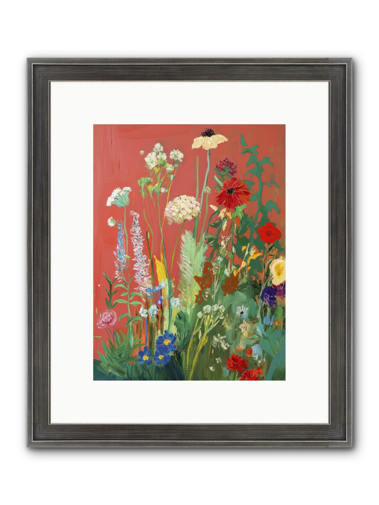 When Stems Held Stories No.2 Framed Print - Slimwoods Black/Silver 9x12