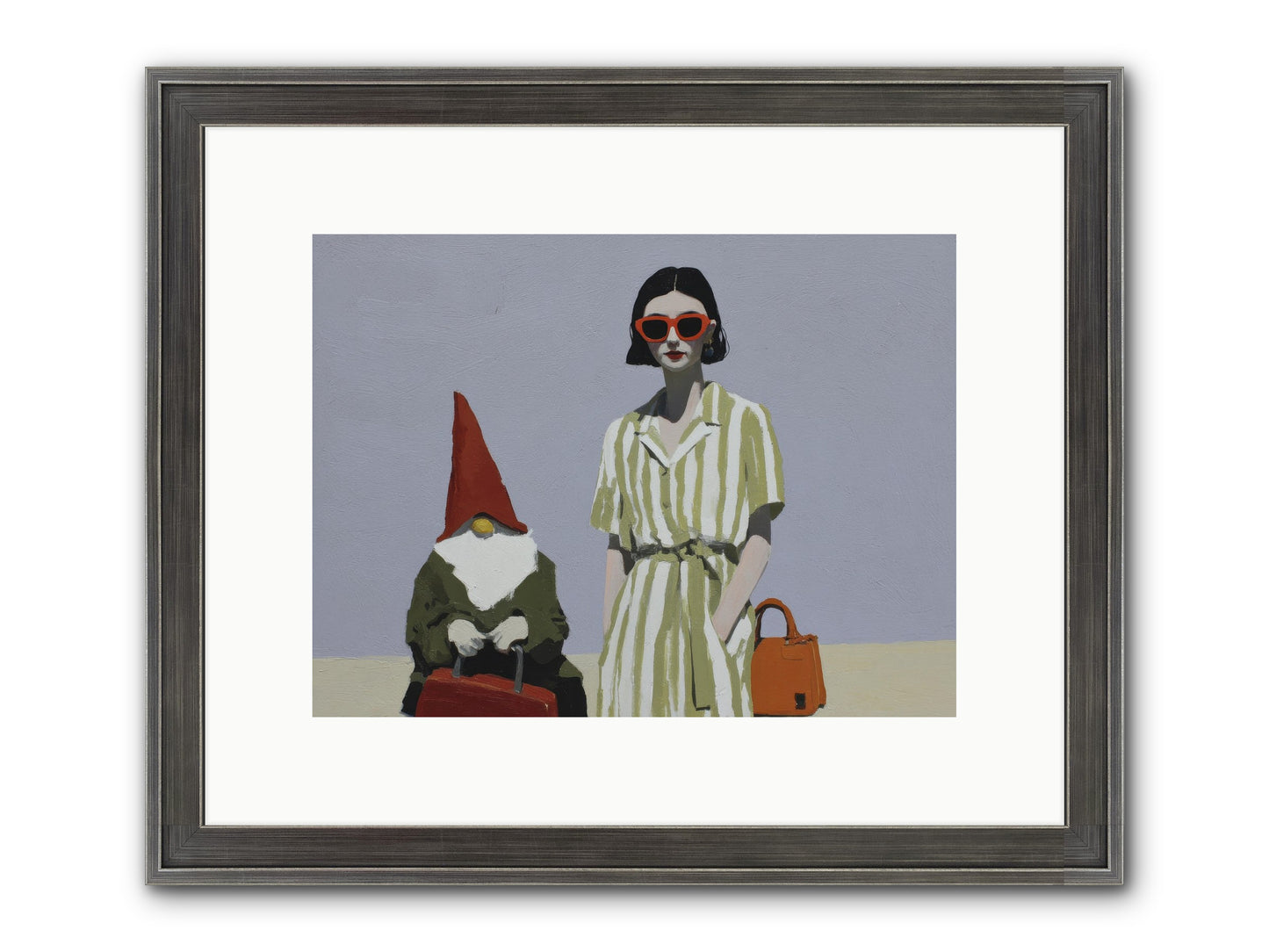 When Summer Packed Its Bags Framed Print - Slimwoods Black/Silver 12x9