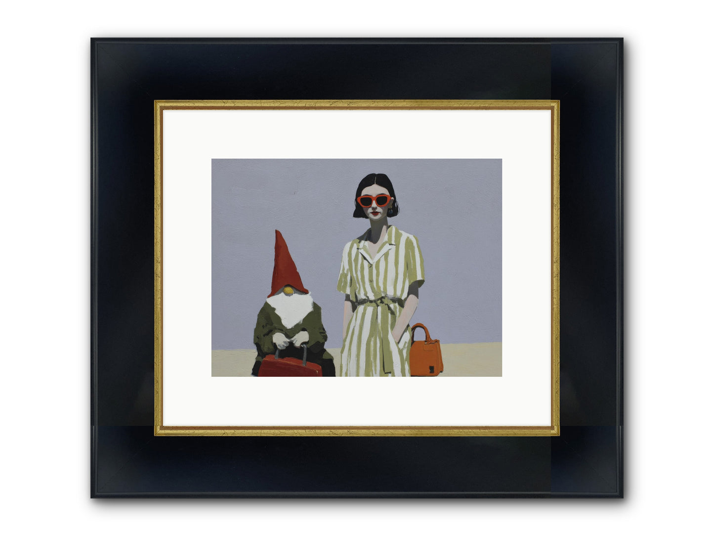 When Summer Packed Its Bags Framed Print - Wide Black w/Gold 12x9