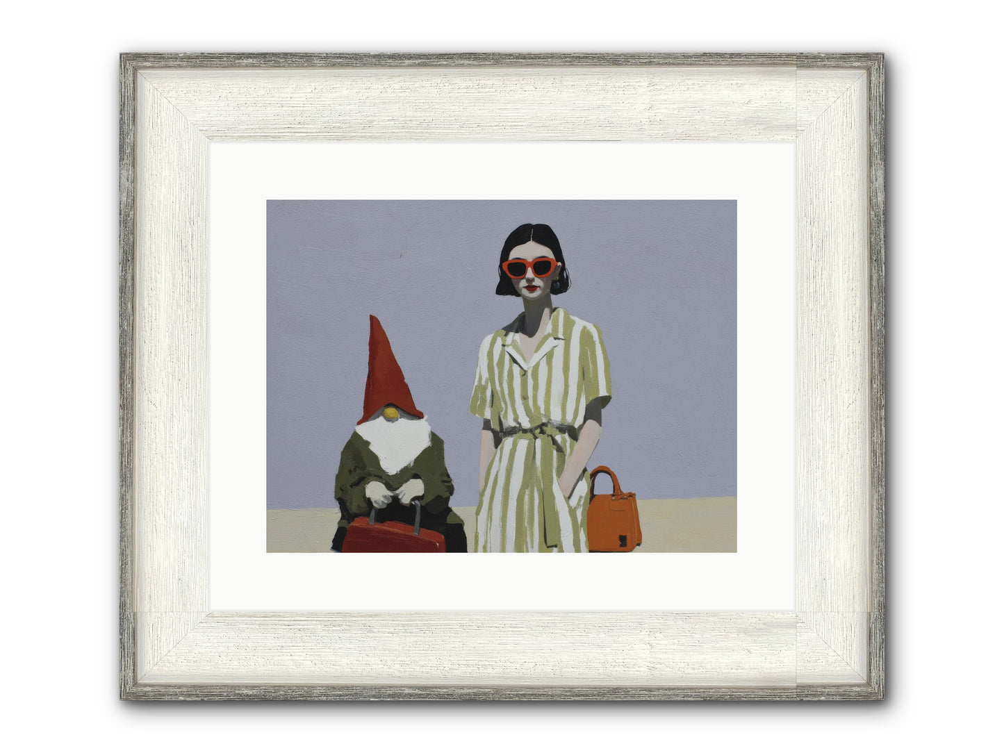 When Summer Packed Its Bags Framed Print - Driftwood White 16x12