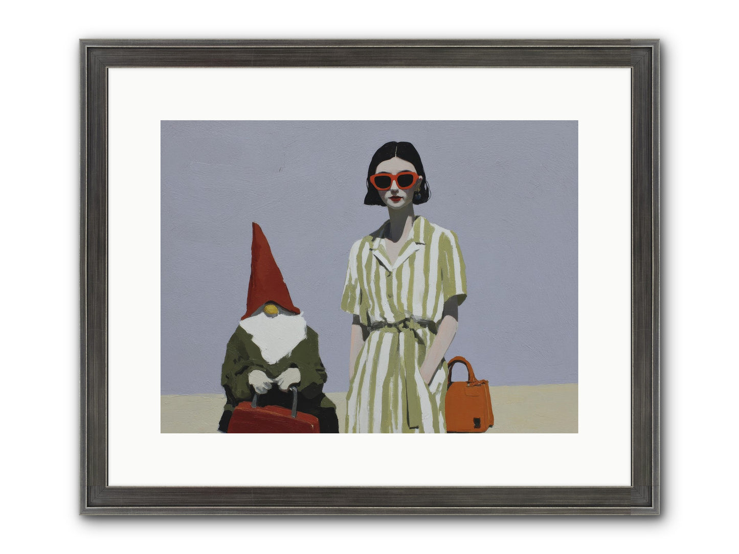 When Summer Packed Its Bags Framed Print - Slimwoods Black/Silver 16x12