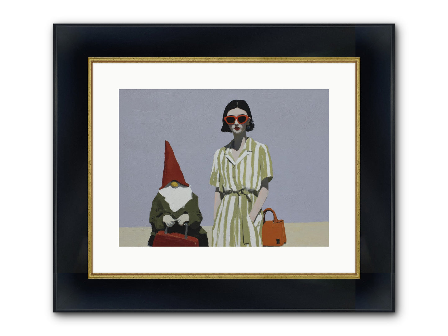 When Summer Packed Its Bags Framed Print - Wide Black w/Gold 16x12