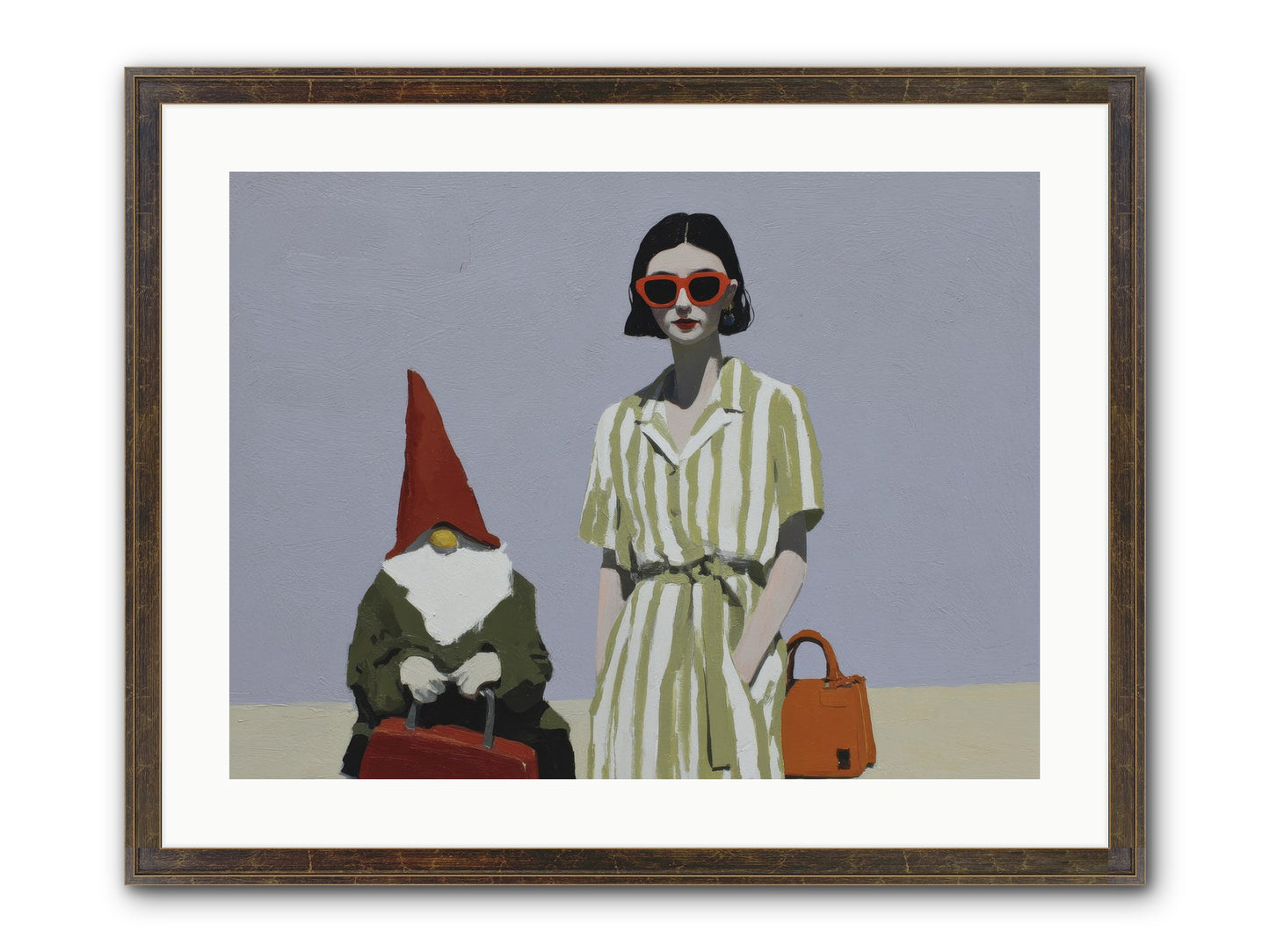 When Summer Packed Its Bags Framed Print - Slimwoods Black/Gold 24x18