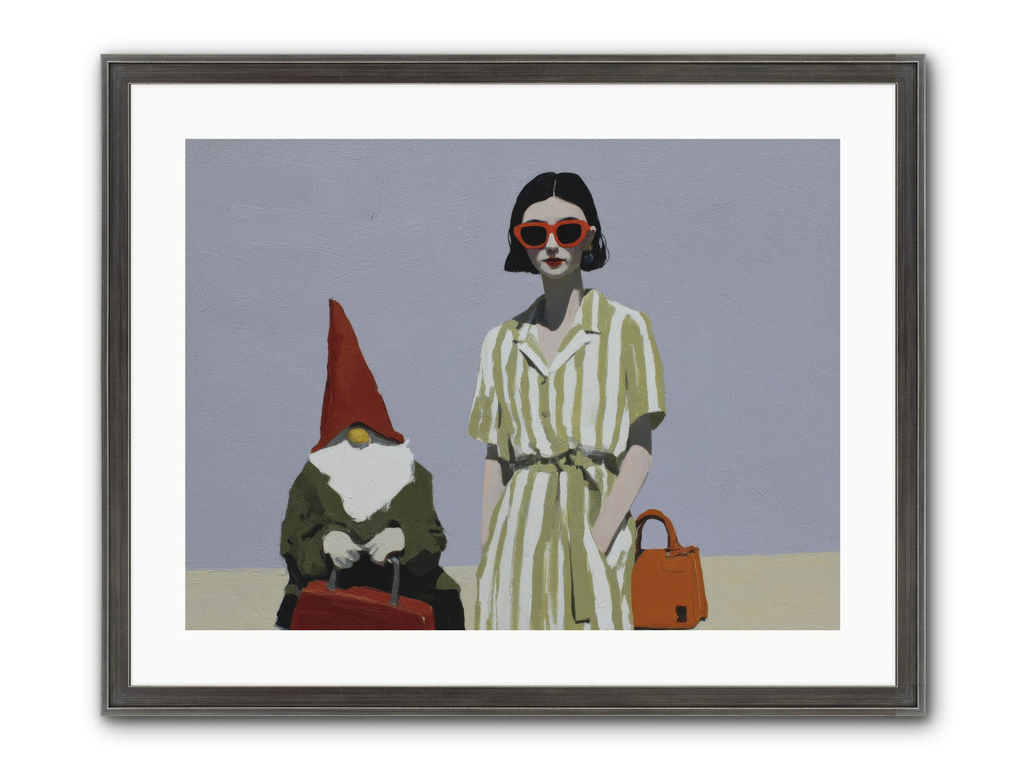 When Summer Packed Its Bags Framed Print - Slimwoods Black/Silver 24x18