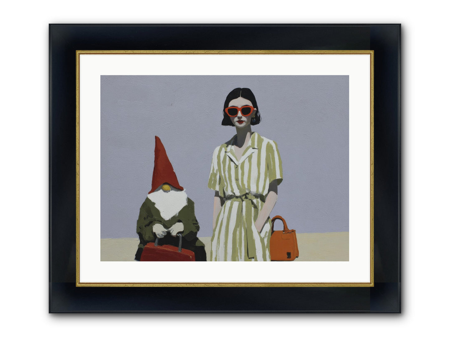 When Summer Packed Its Bags Framed Print - Wide Black w/Gold 24x18