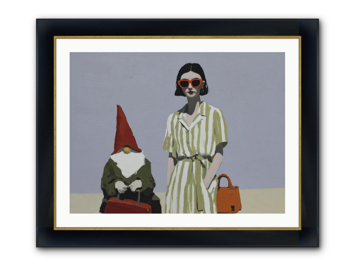 When Summer Packed Its Bags Framed Print - Wide Black w/Gold 32x24