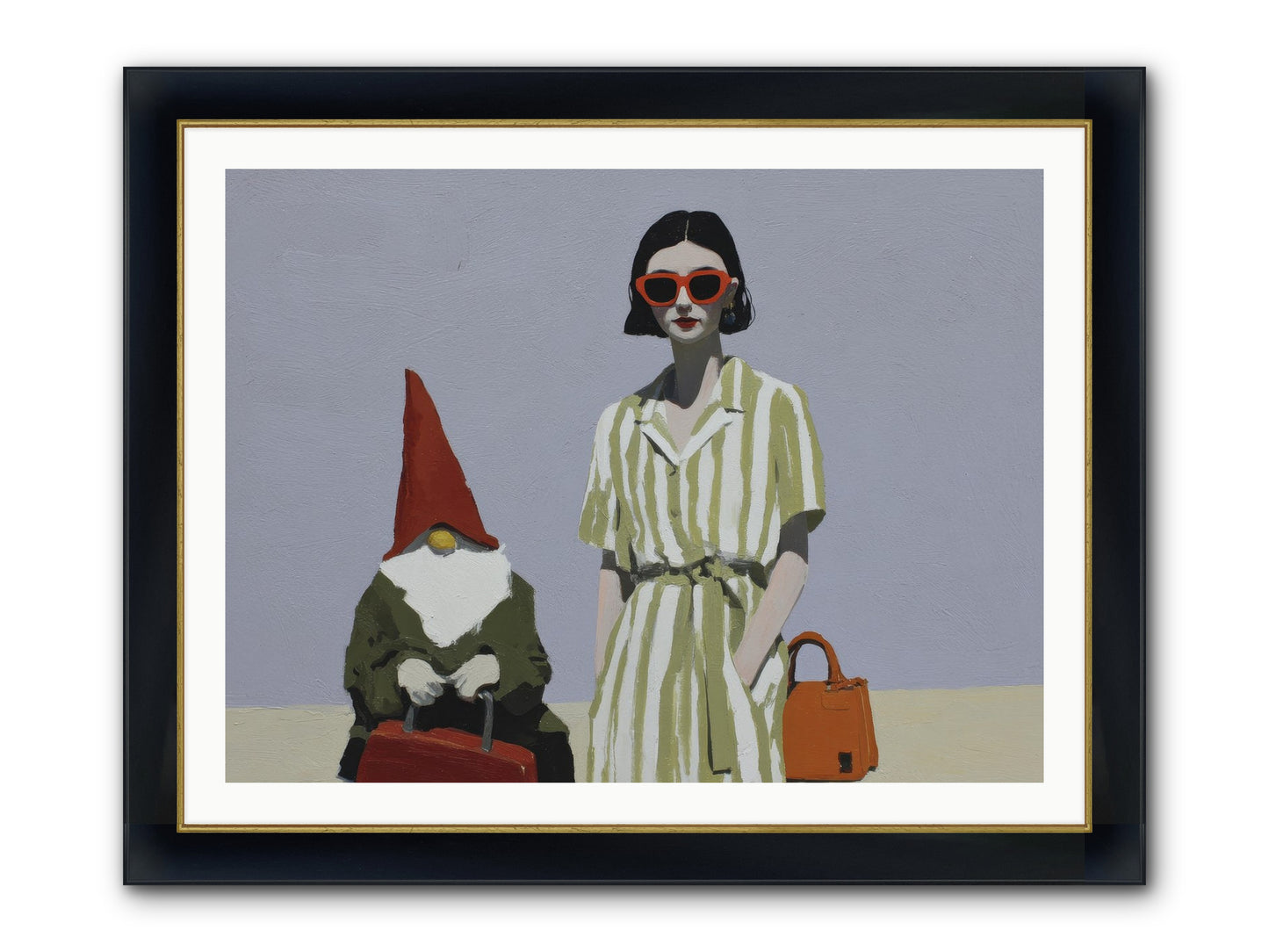When Summer Packed Its Bags Framed Print - Wide Black w/Gold 40x30
