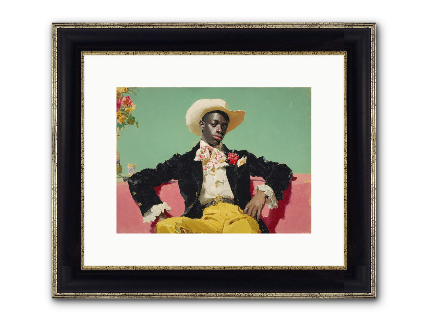 When Sweetness Was Philosophy Framed Print - Black & Gold 12x9
