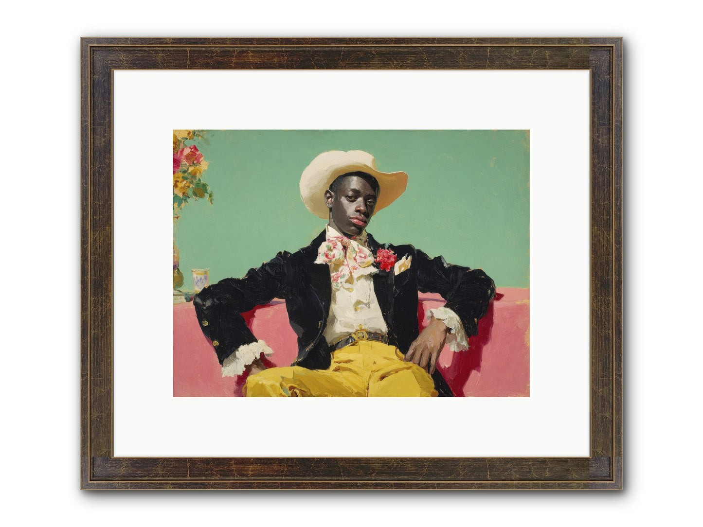 When Sweetness Was Philosophy Framed Print - Slimwoods Black/Gold 12x9