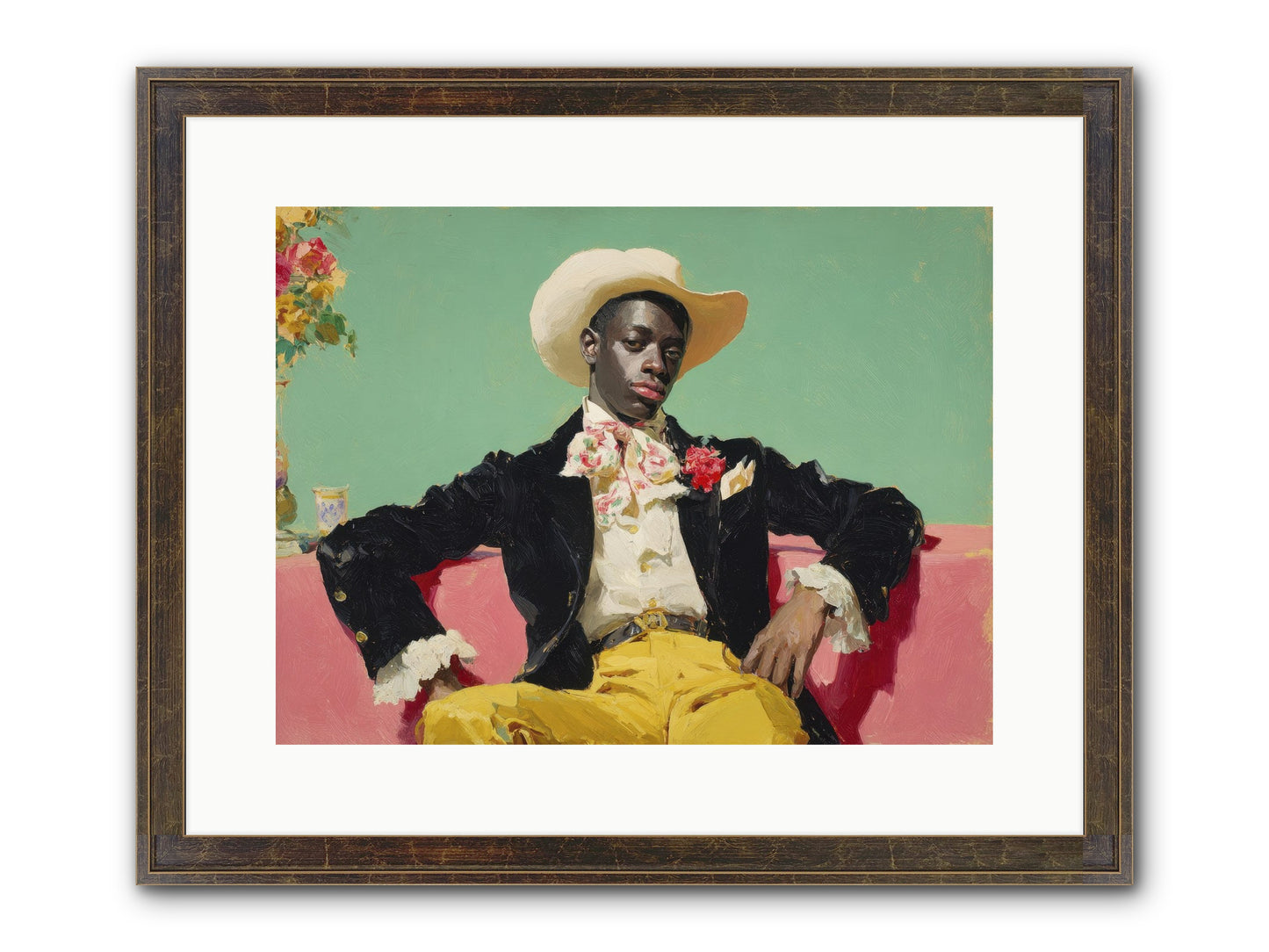 When Sweetness Was Philosophy Framed Print - Slimwoods Black/Gold 16x12