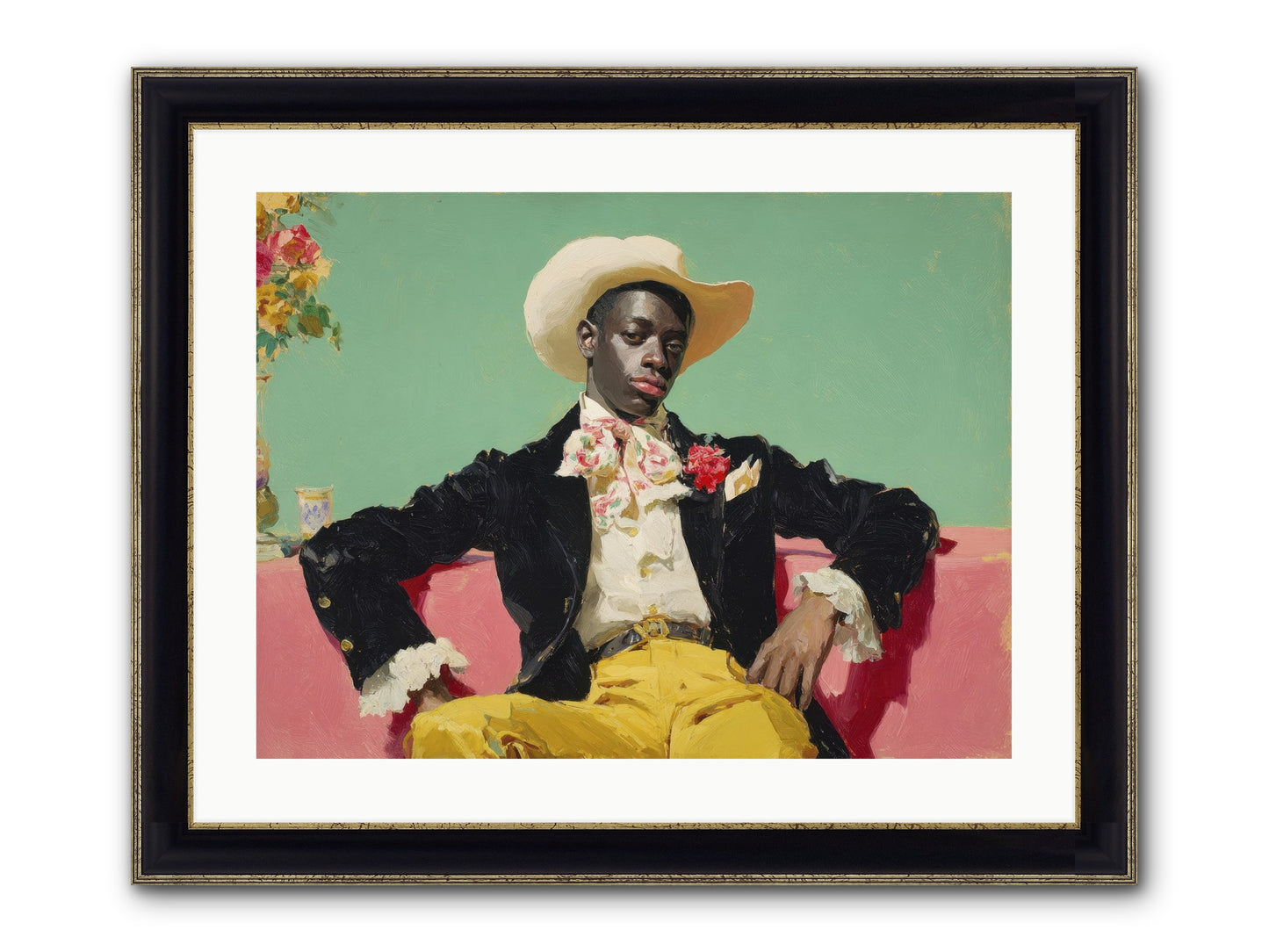 When Sweetness Was Philosophy Framed Print - Black & Gold 24x18