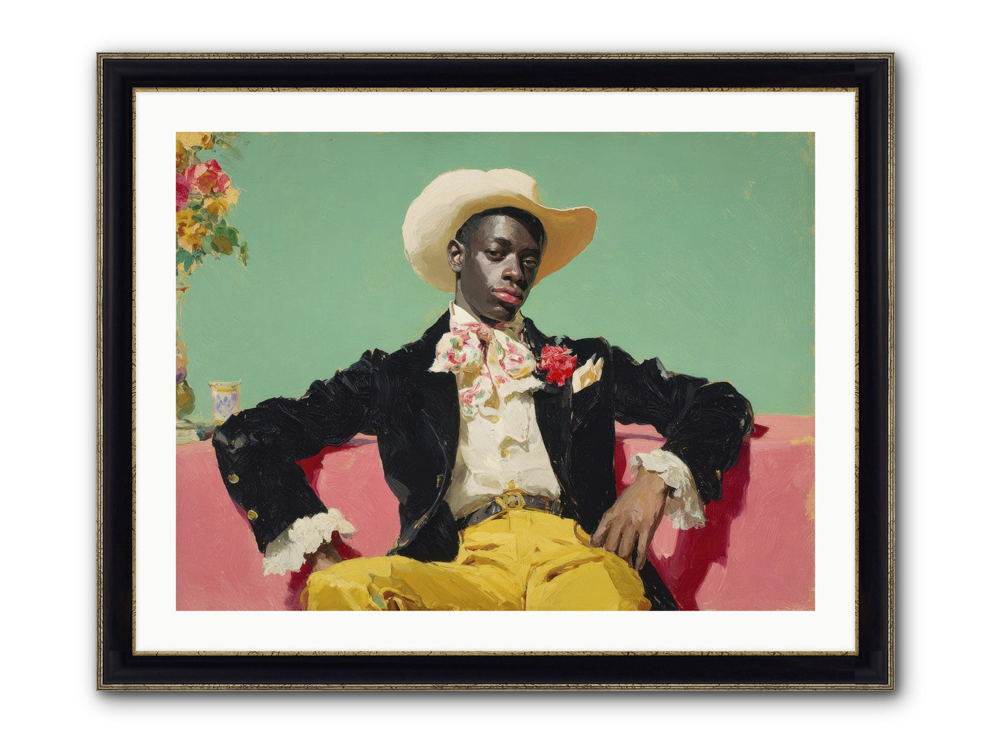 When Sweetness Was Philosophy Framed Print - Black & Gold 32x24