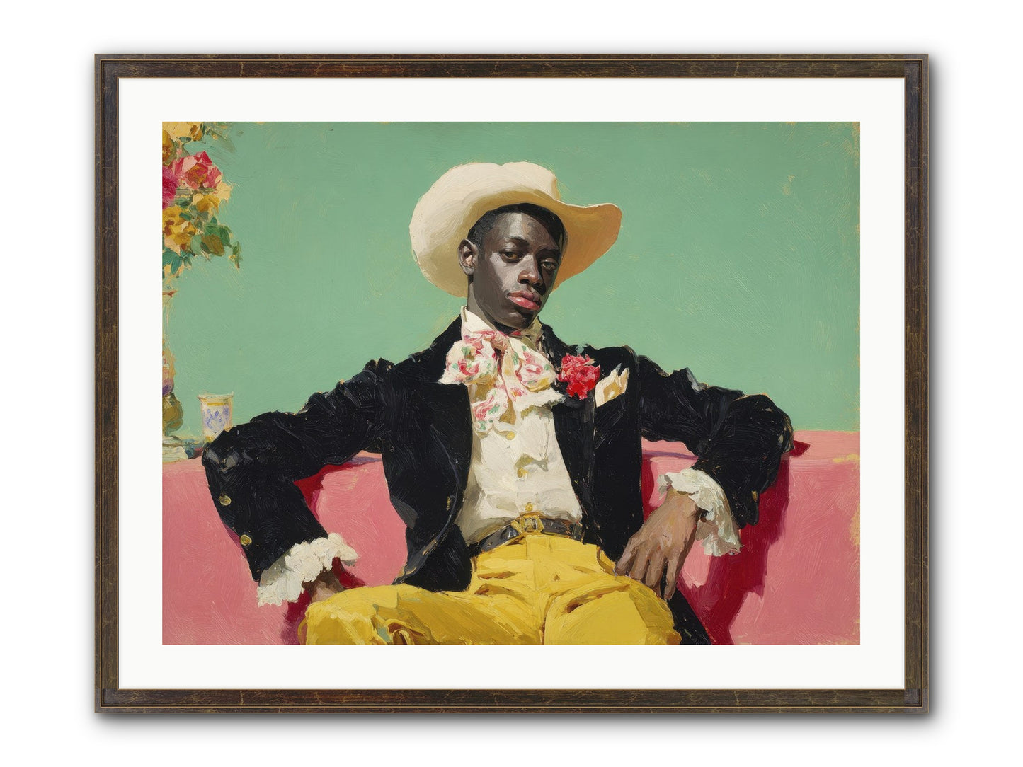 When Sweetness Was Philosophy Framed Print - Slimwoods Black/Gold 32x24