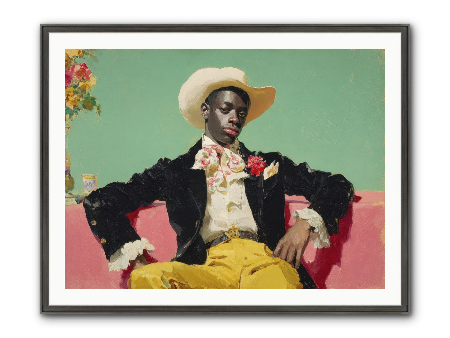 When Sweetness Was Philosophy Framed Print - Slimwoods Black/Silver 40x30