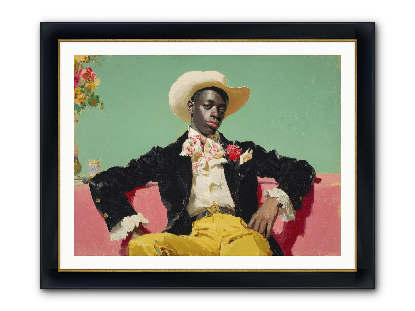 When Sweetness Was Philosophy Framed Print - Wide Black w/Gold 40x30