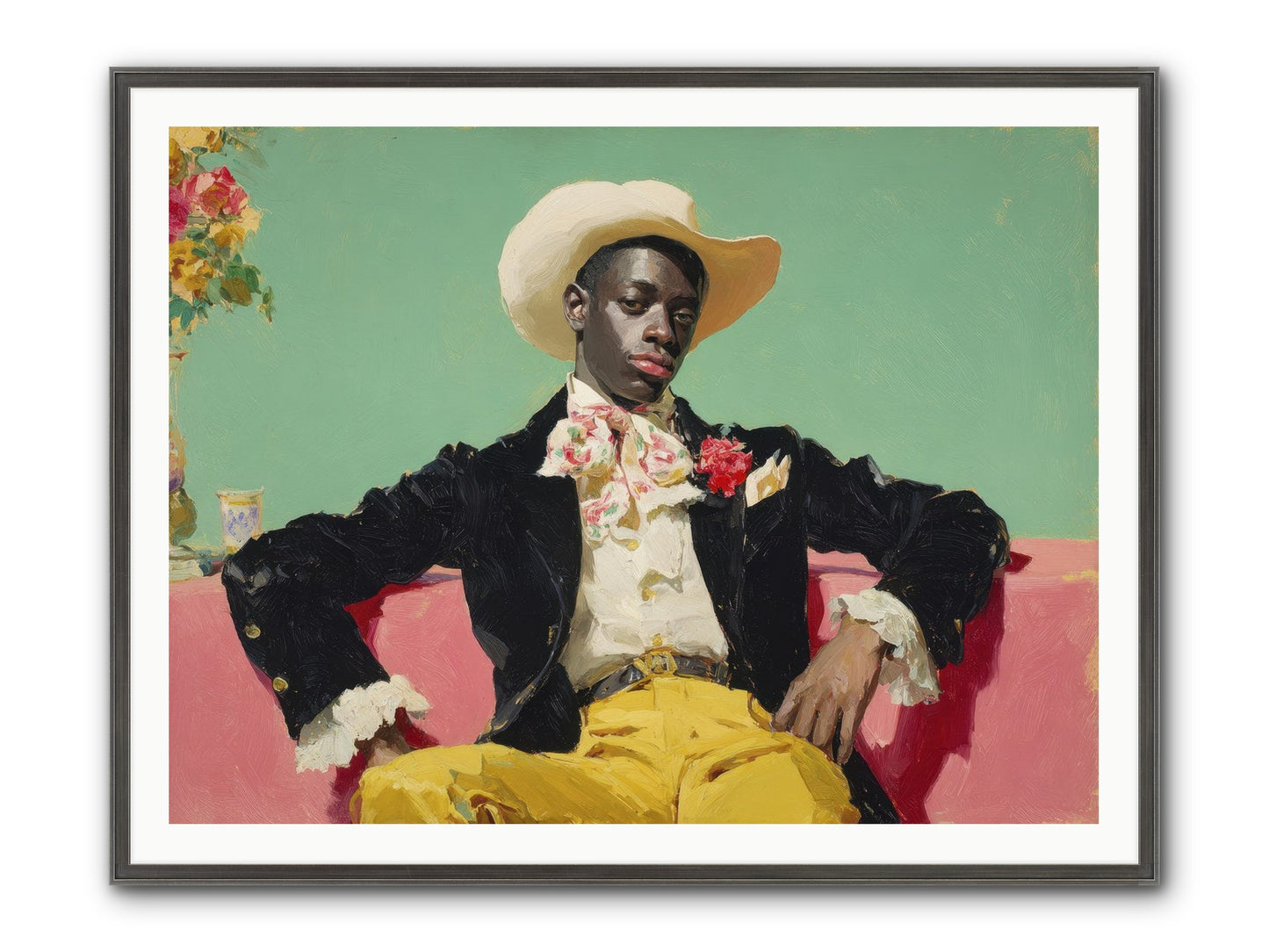 When Sweetness Was Philosophy Framed Print - Slimwoods Black/Silver 48x36