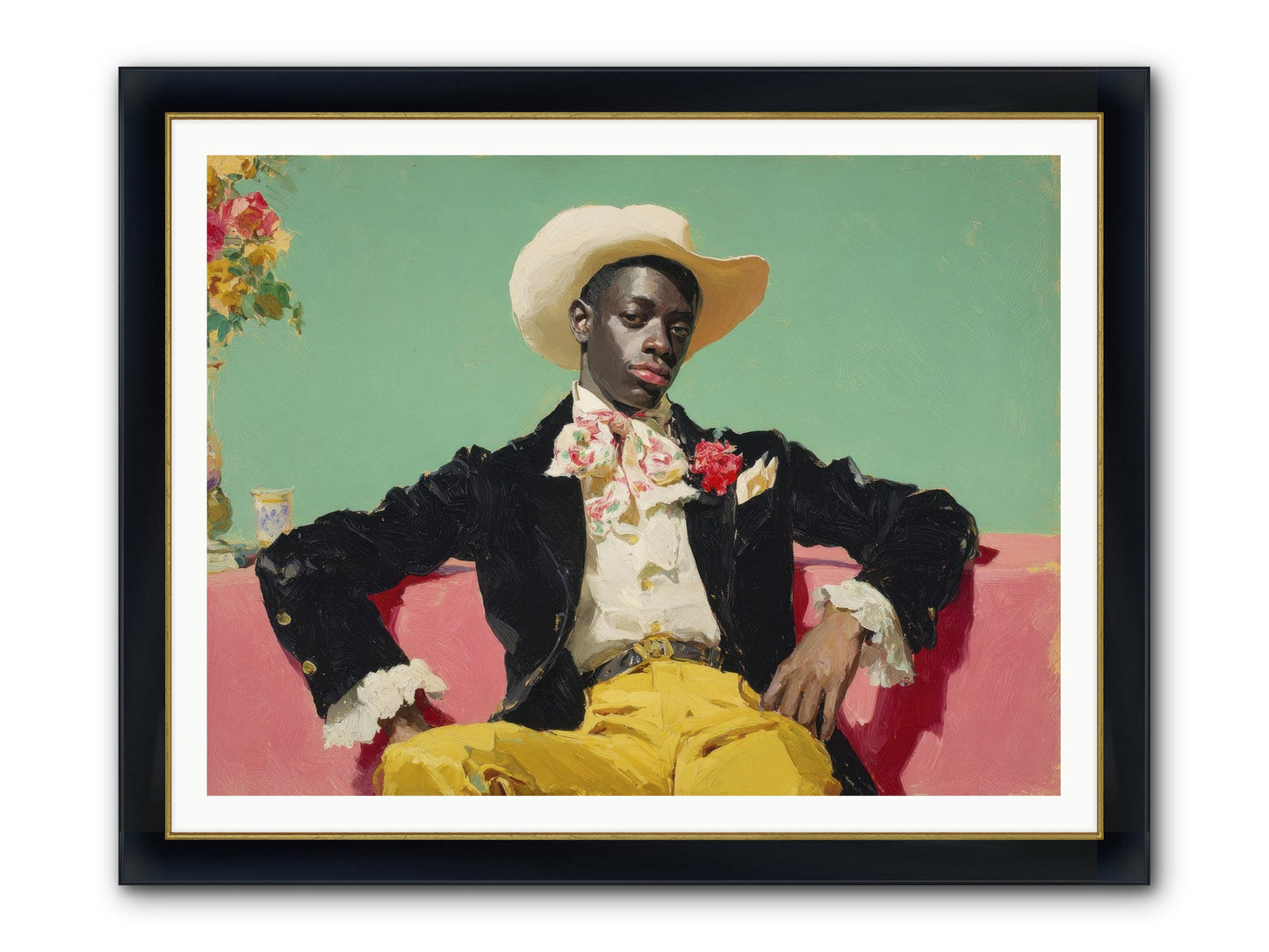 When Sweetness Was Philosophy Framed Print - Wide Black w/Gold 48x36
