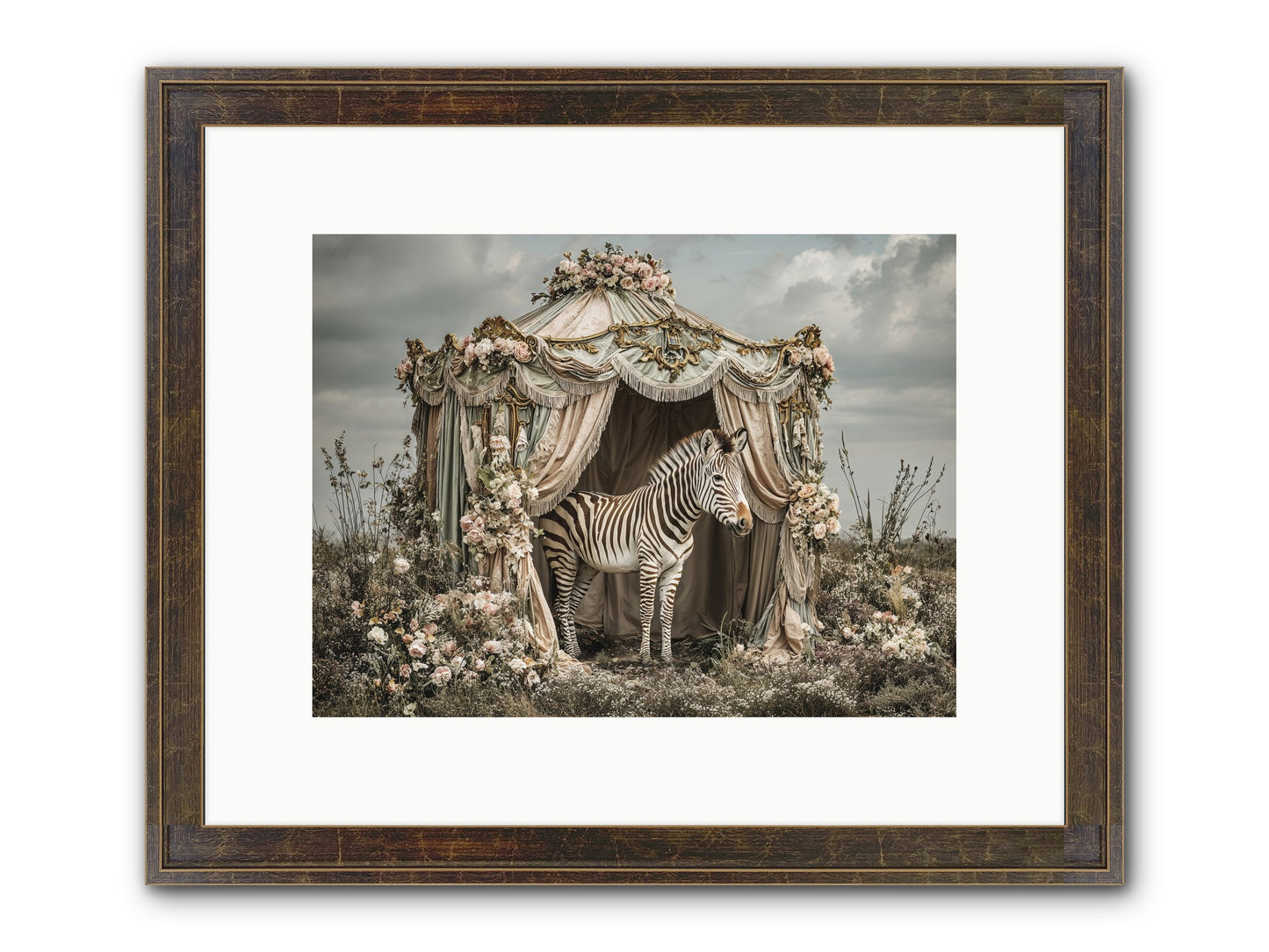 When The Field Remembered Her Name Framed Print - Slimwoods Black/Gold 12x9