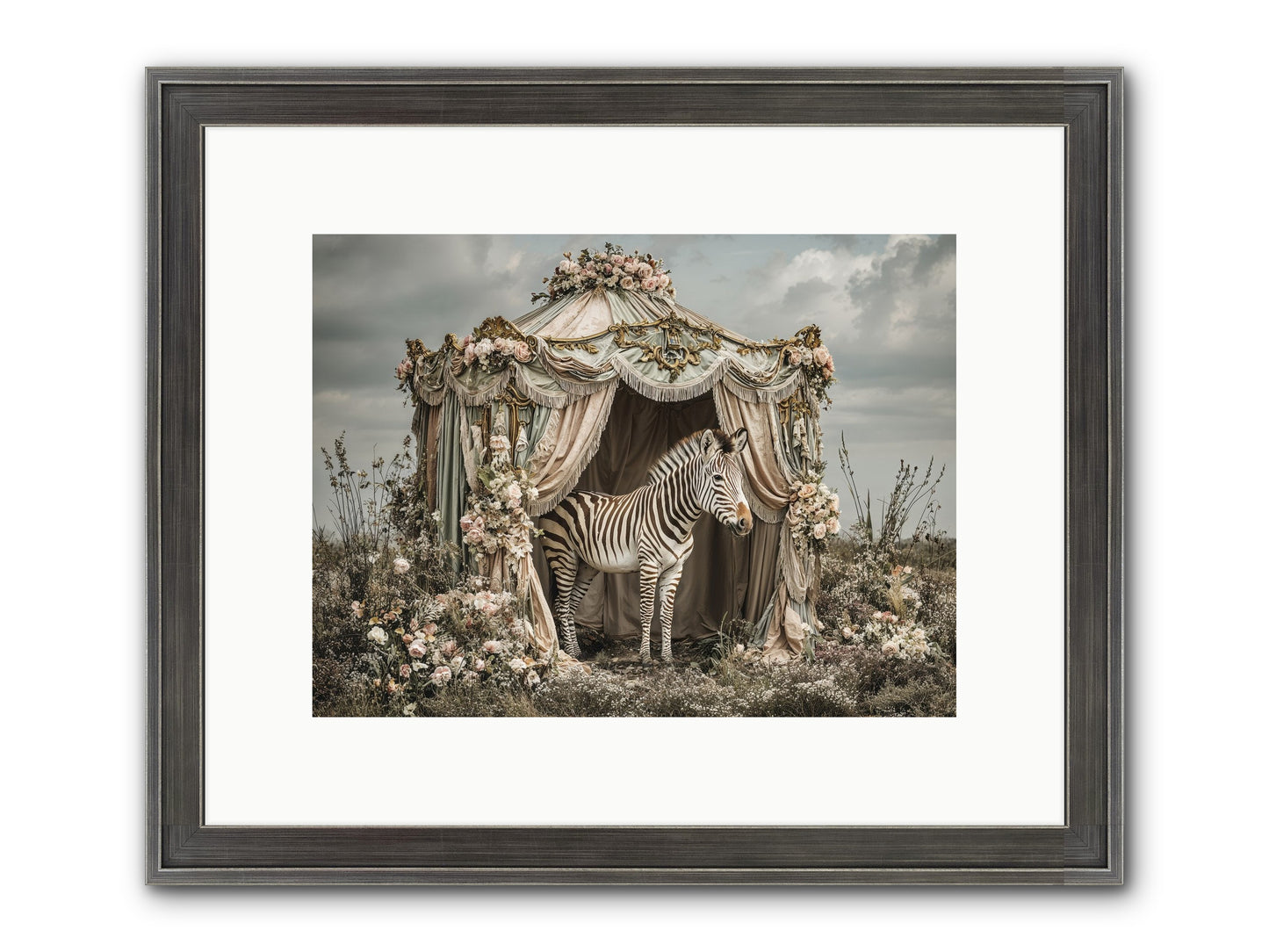 When The Field Remembered Her Name Framed Print - Slimwoods Black/Silver 12x9