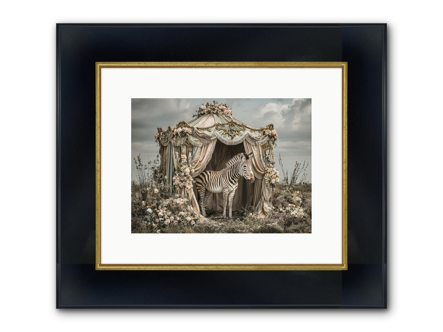 When The Field Remembered Her Name Framed Print - Wide Black w/Gold 12x9