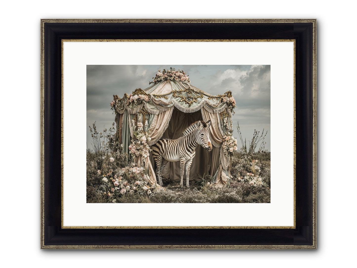 When The Field Remembered Her Name Framed Print - Black & Gold 16x12