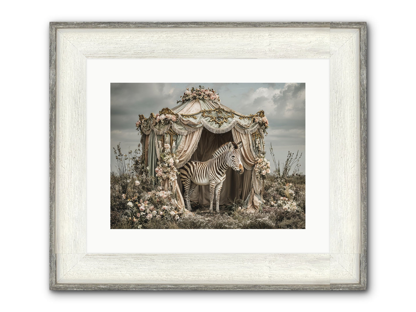 When The Field Remembered Her Name Framed Print - Driftwood White 16x12