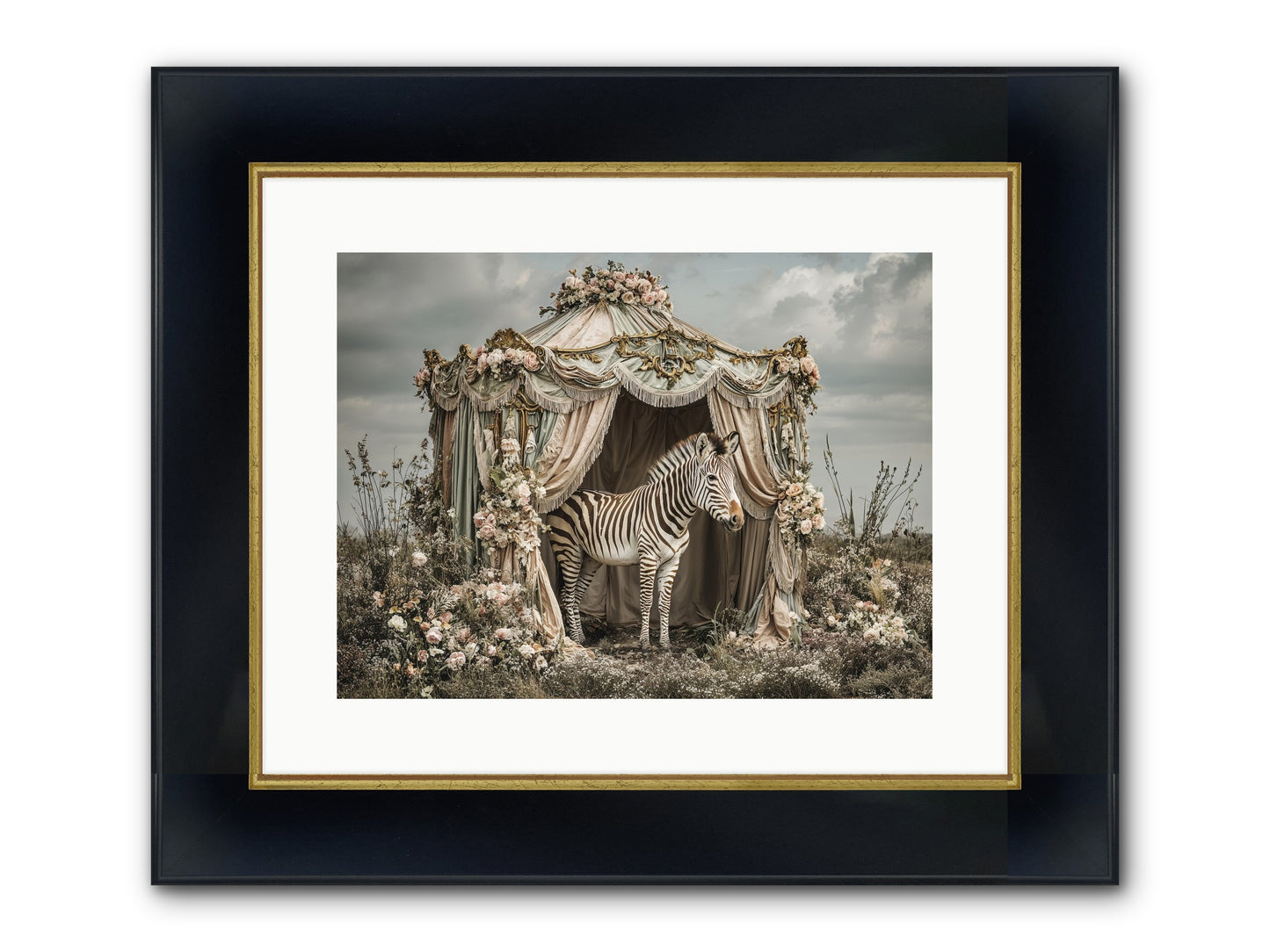 When The Field Remembered Her Name Framed Print - Wide Black w/Gold 16x12