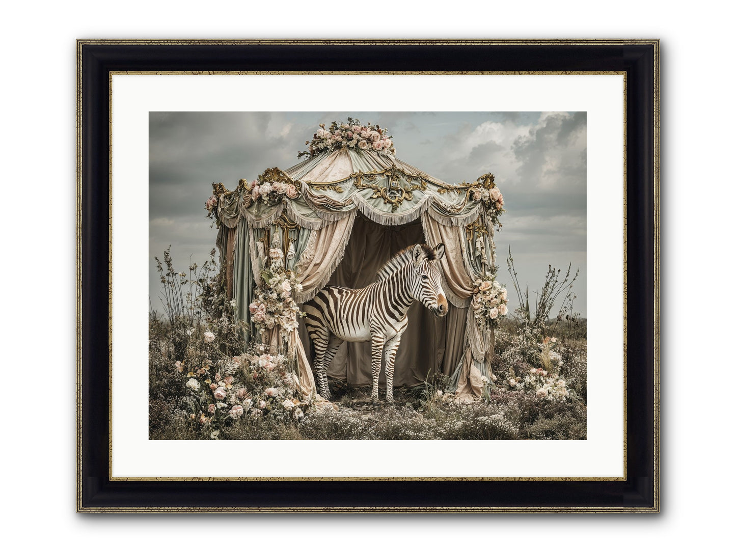 When The Field Remembered Her Name Framed Print - Black & Gold 24x18