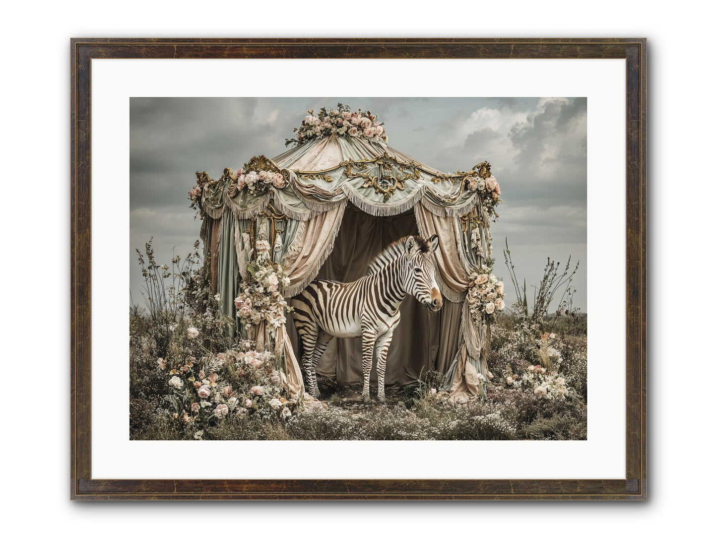 When The Field Remembered Her Name Framed Print - Slimwoods Black/Gold 24x18