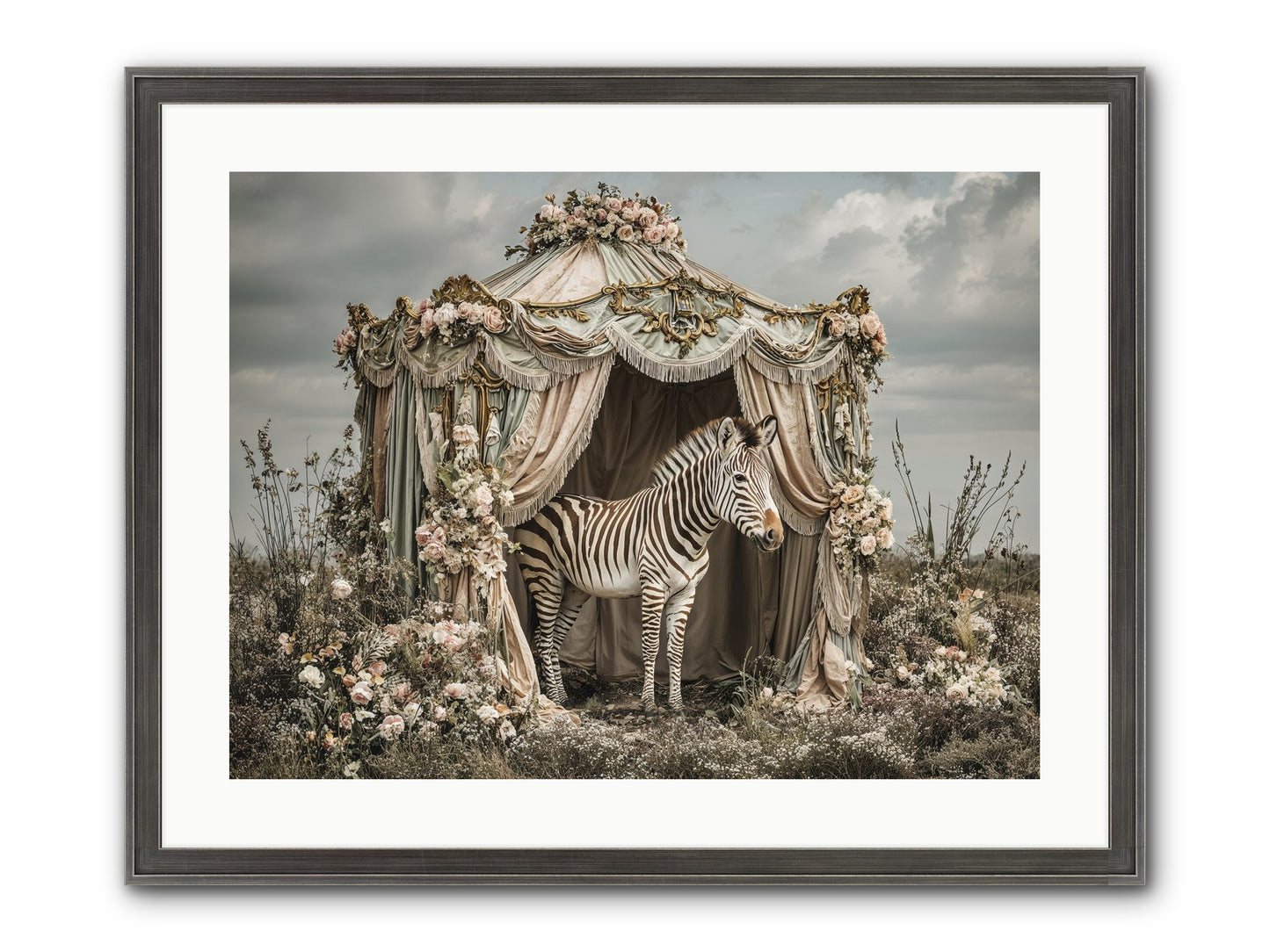 When The Field Remembered Her Name Framed Print - Slimwoods Black/Silver 24x18