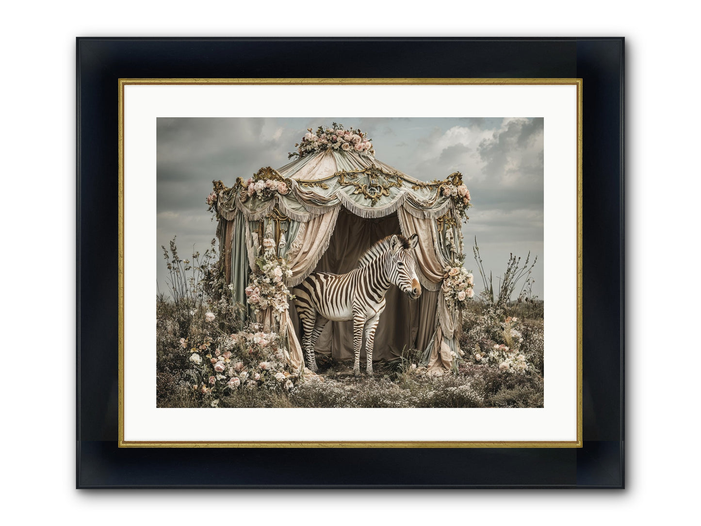 When The Field Remembered Her Name Framed Print - Wide Black w/Gold 24x18