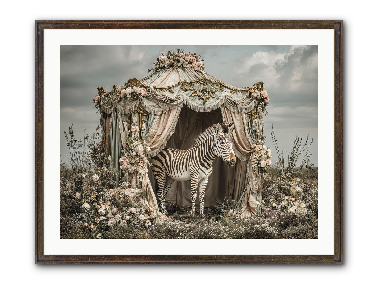 When The Field Remembered Her Name Framed Print - Slimwoods Black/Gold 32x24