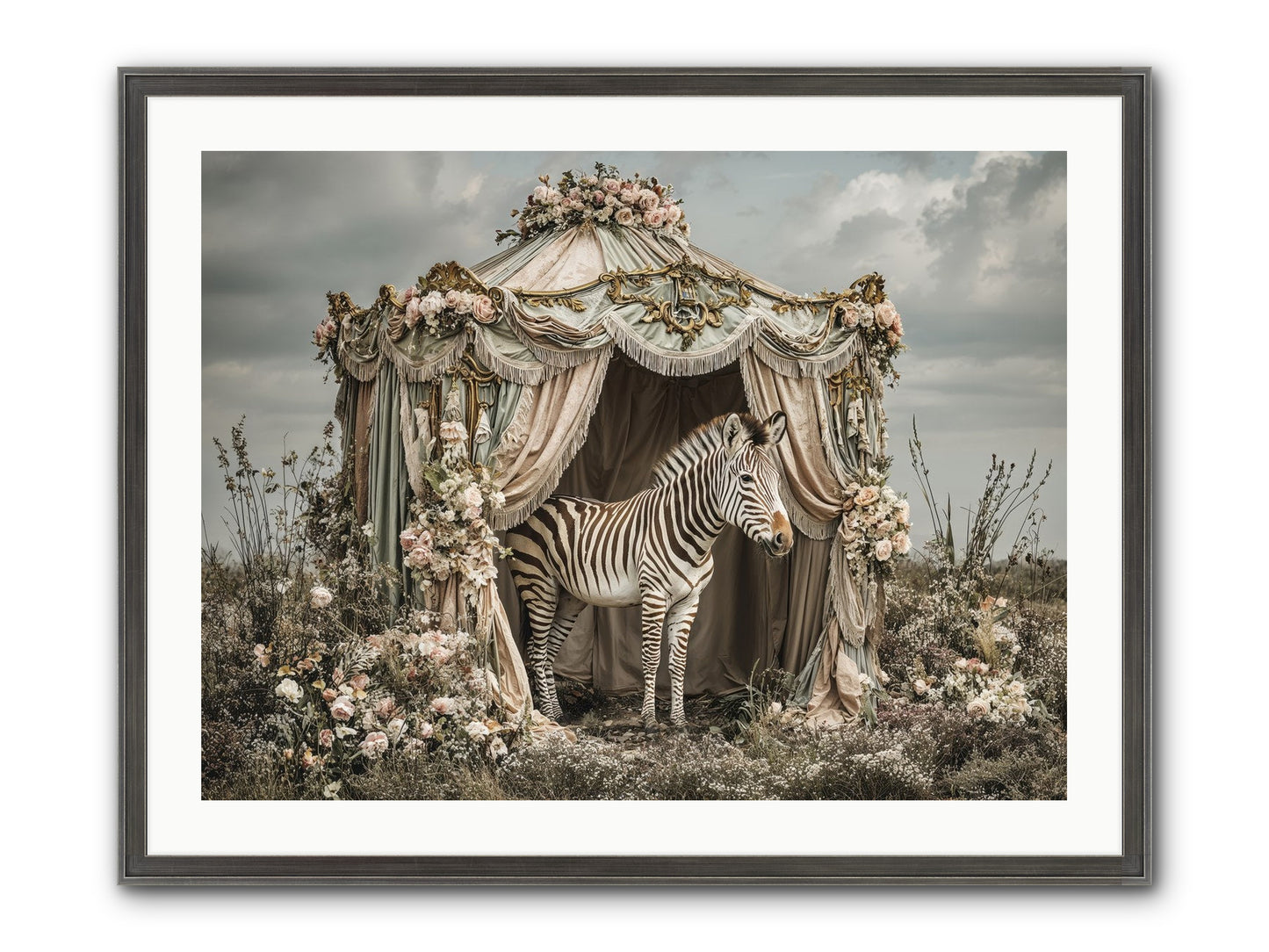 When The Field Remembered Her Name Framed Print - Slimwoods Black/Silver 32x24