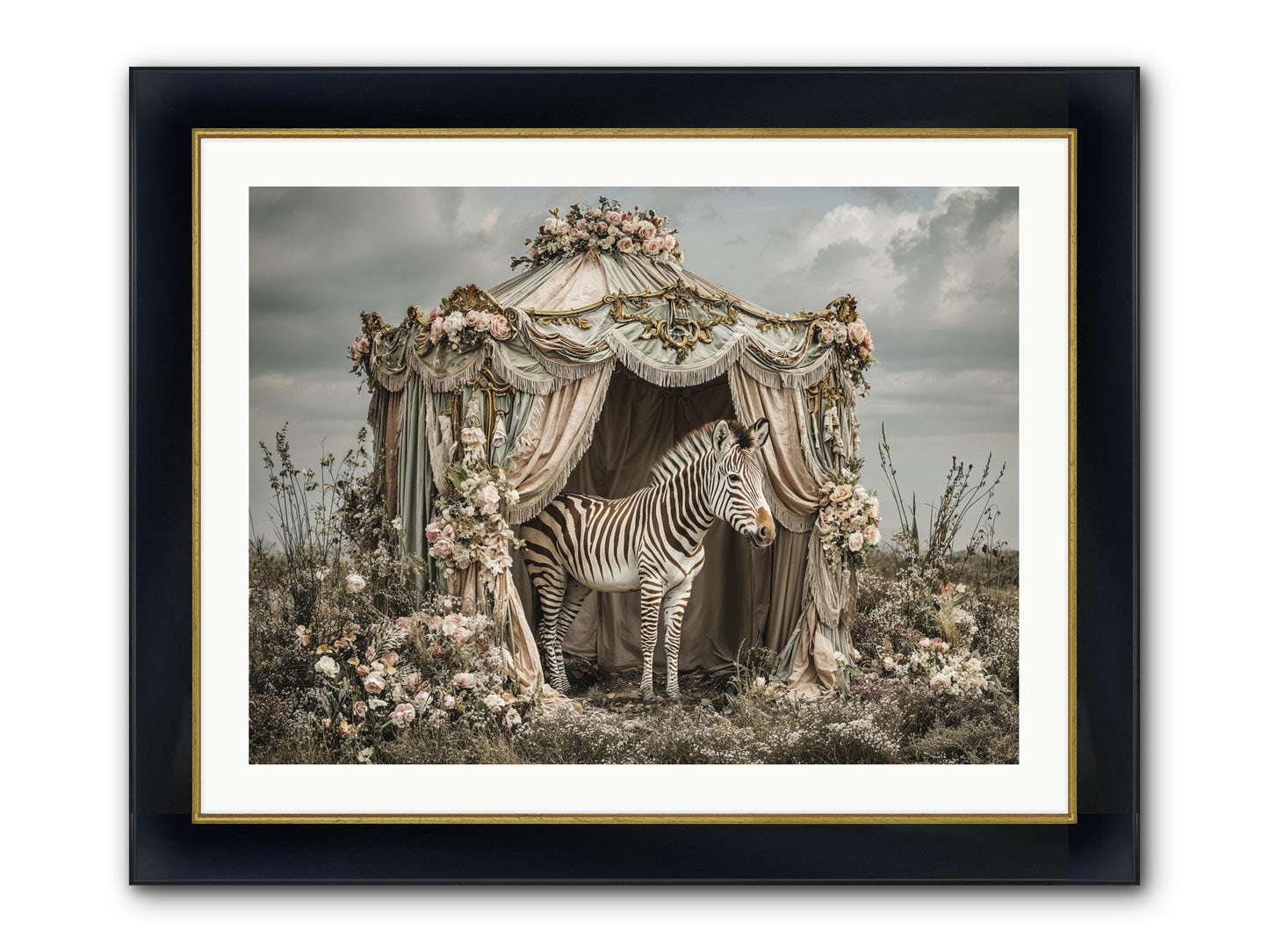 When The Field Remembered Her Name Framed Print - Wide Black w/Gold 32x24