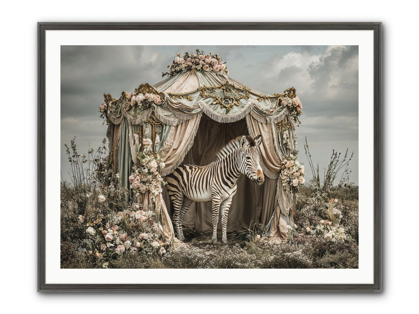When The Field Remembered Her Name Framed Print - Slimwoods Black/Silver 40x30