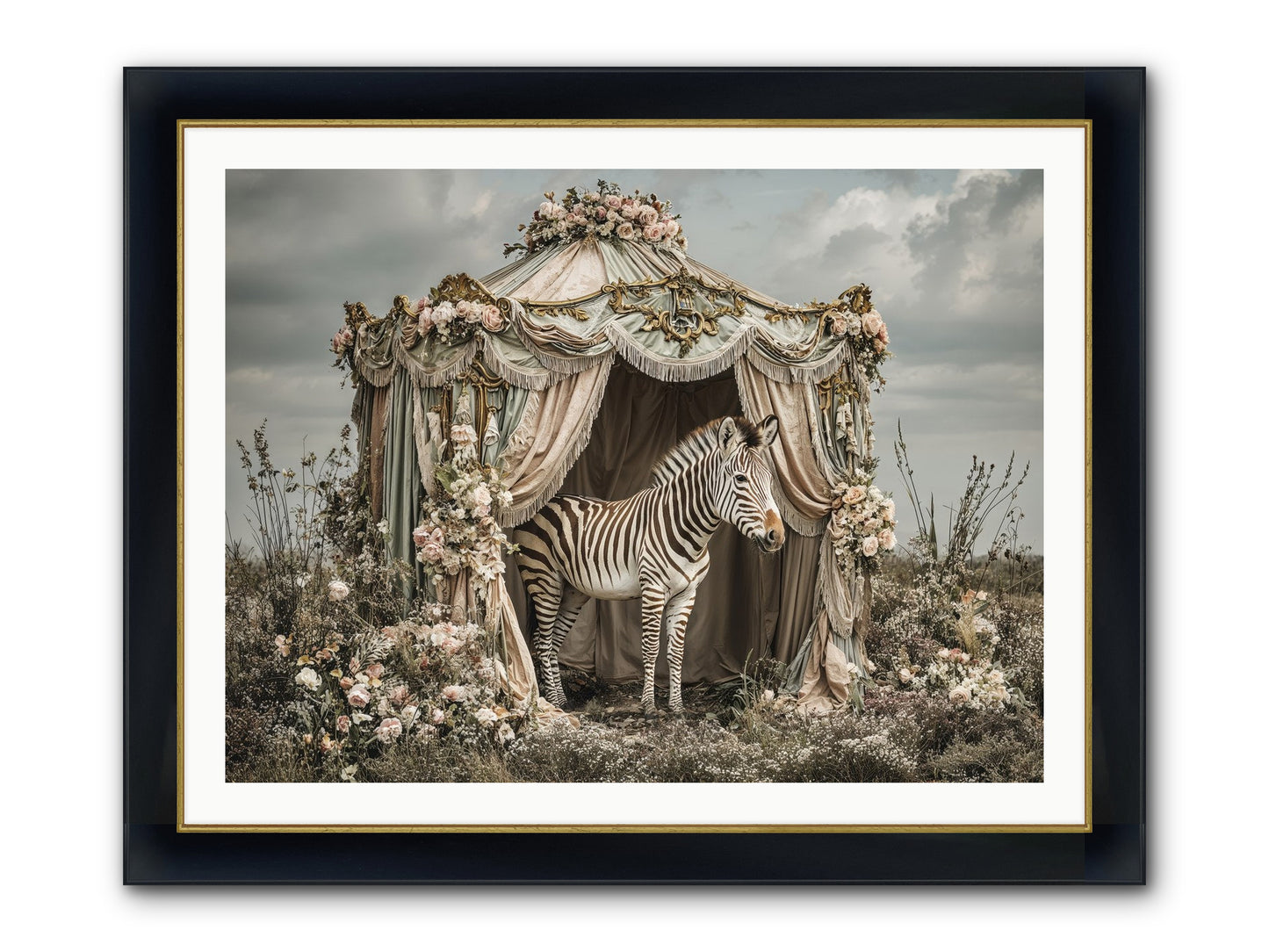 When The Field Remembered Her Name Framed Print - Wide Black w/Gold 40x30