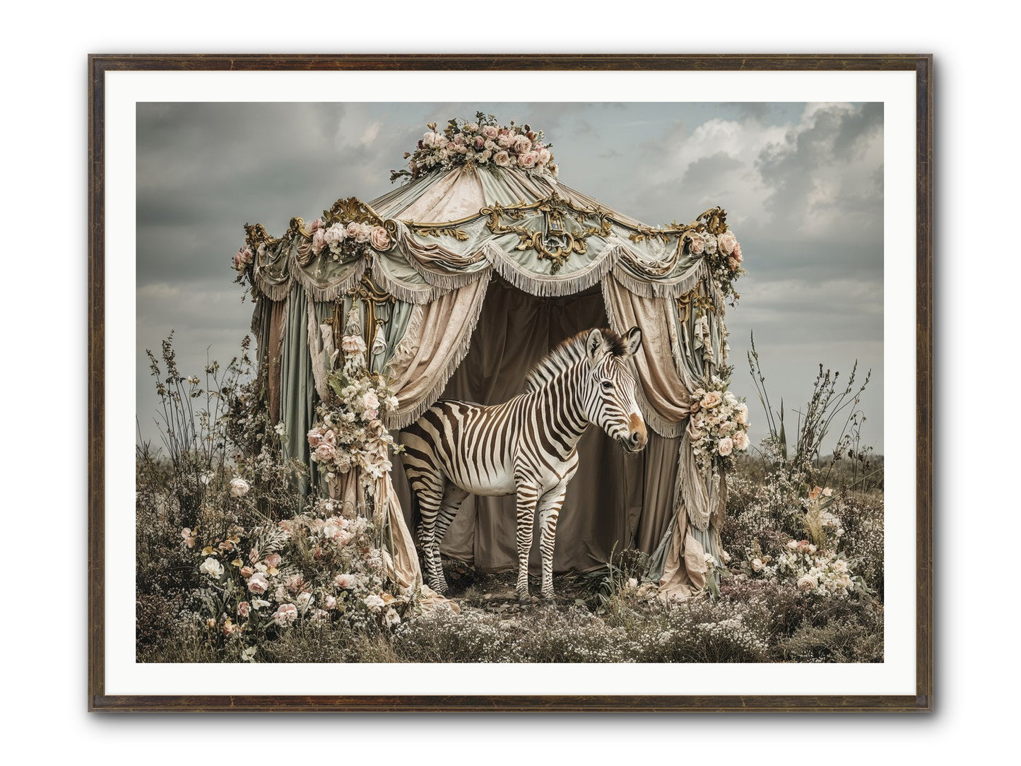 When The Field Remembered Her Name Framed Print - Slimwoods Black/Gold 48x36