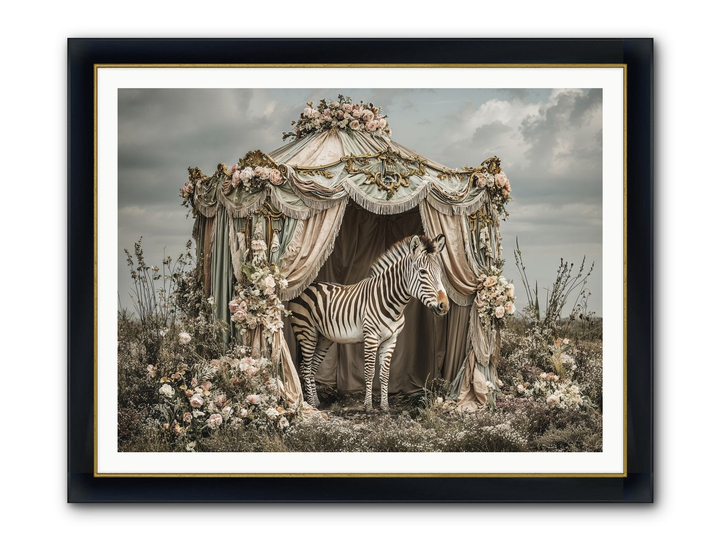 When The Field Remembered Her Name Framed Print - Wide Black w/Gold 48x36