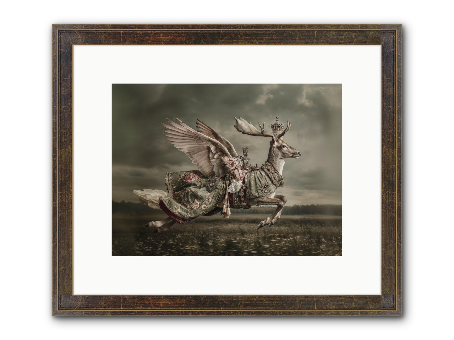 When The Orchard Slept Framed Print - Slimwoods Black/Gold 12x9