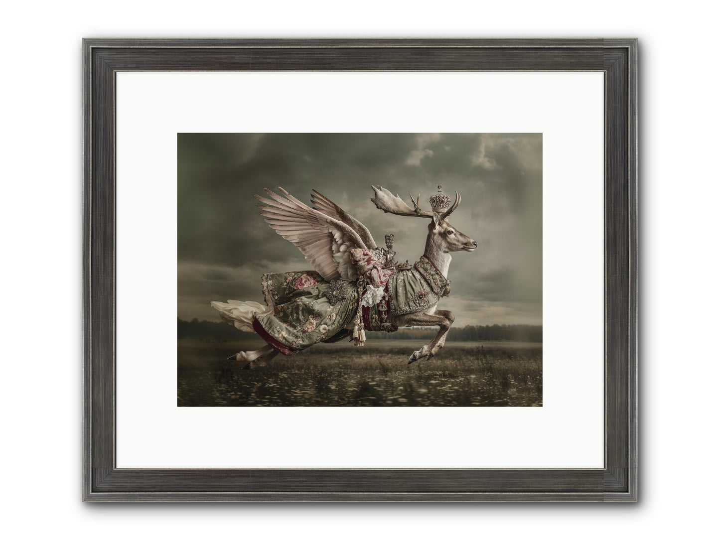 When The Orchard Slept Framed Print - Slimwoods Black/Silver 12x9