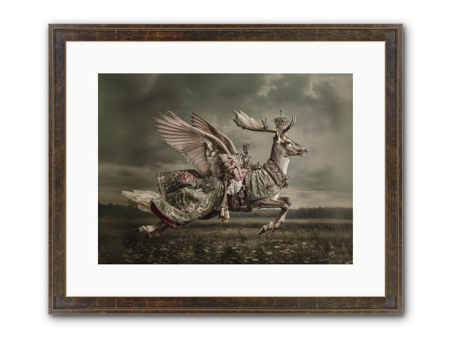 When The Orchard Slept Framed Print - Slimwoods Black/Gold 16x12