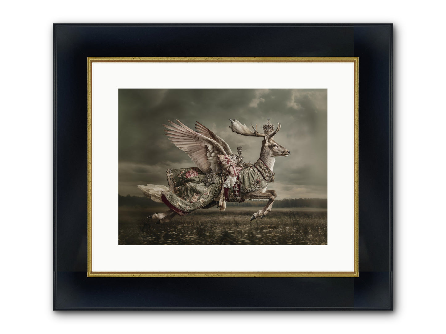 When The Orchard Slept Framed Print - Wide Black w/Gold 16x12
