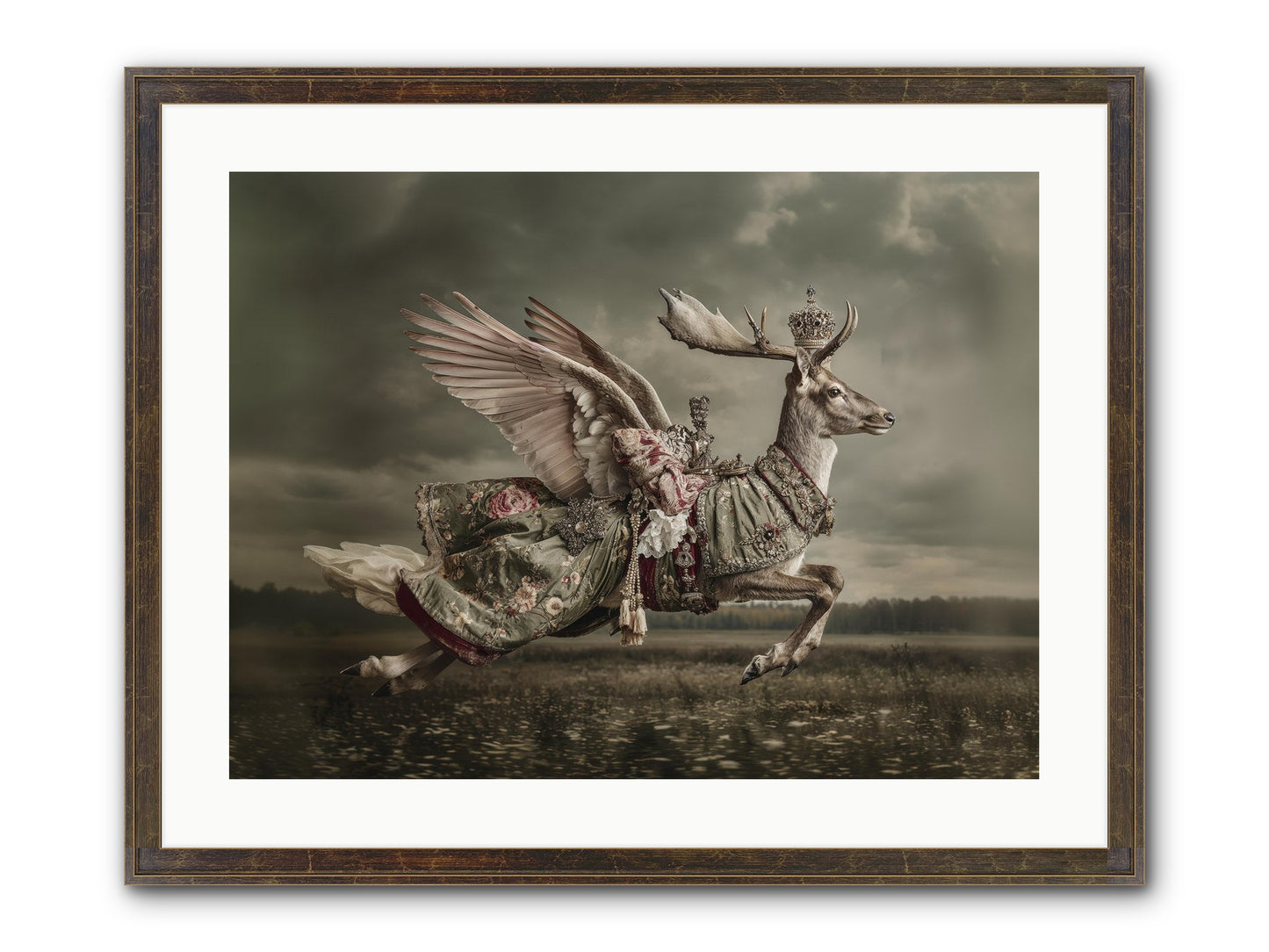 When The Orchard Slept Framed Print - Slimwoods Black/Gold 24x18